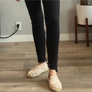 Soludos White Lace Espadrilles